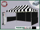 Stripe Black/White + Black Walls