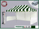 Stripe Green/White + White Walls