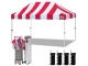 Stripe Red / White