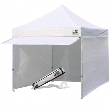 Standard 10x10 Extended Awning Canopy + 4 Zipper Walls (Select Color)  