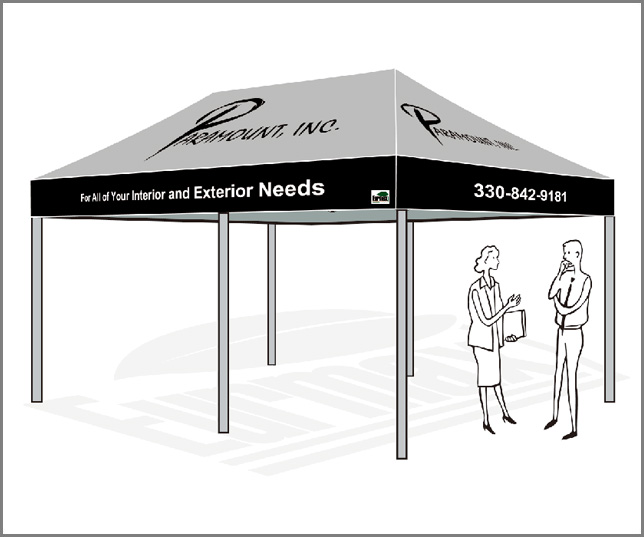 PRO 10 x 20 Custom Canopy Paramount C393