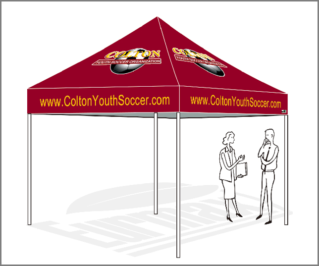 10x10 Custom Canopy Top Only coltonsoccer C751