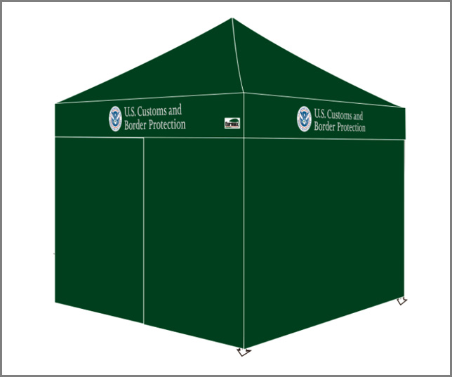 10x10 Custom Canopy With Enclosure Walls US C982