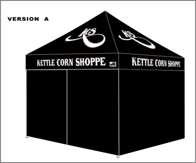 10x10 Custom Canopy With Enclosure Walls Kettle C1584