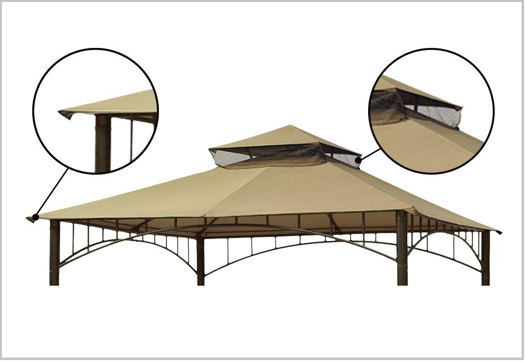 Eurmax Double Tiered Gazebo Replacement Canopy roof Top is perfect.