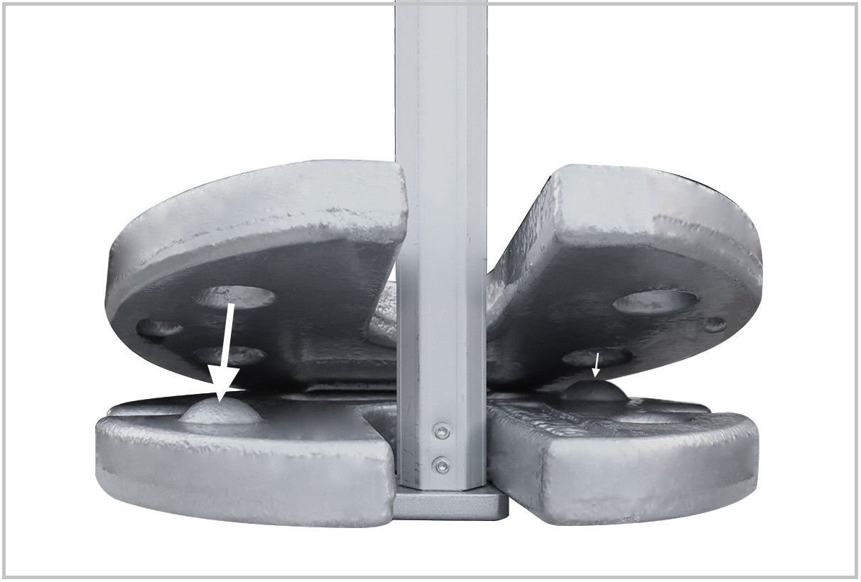 Eurmax Canopy Weights Cast Iron Weight for Pop up Canopy Instant