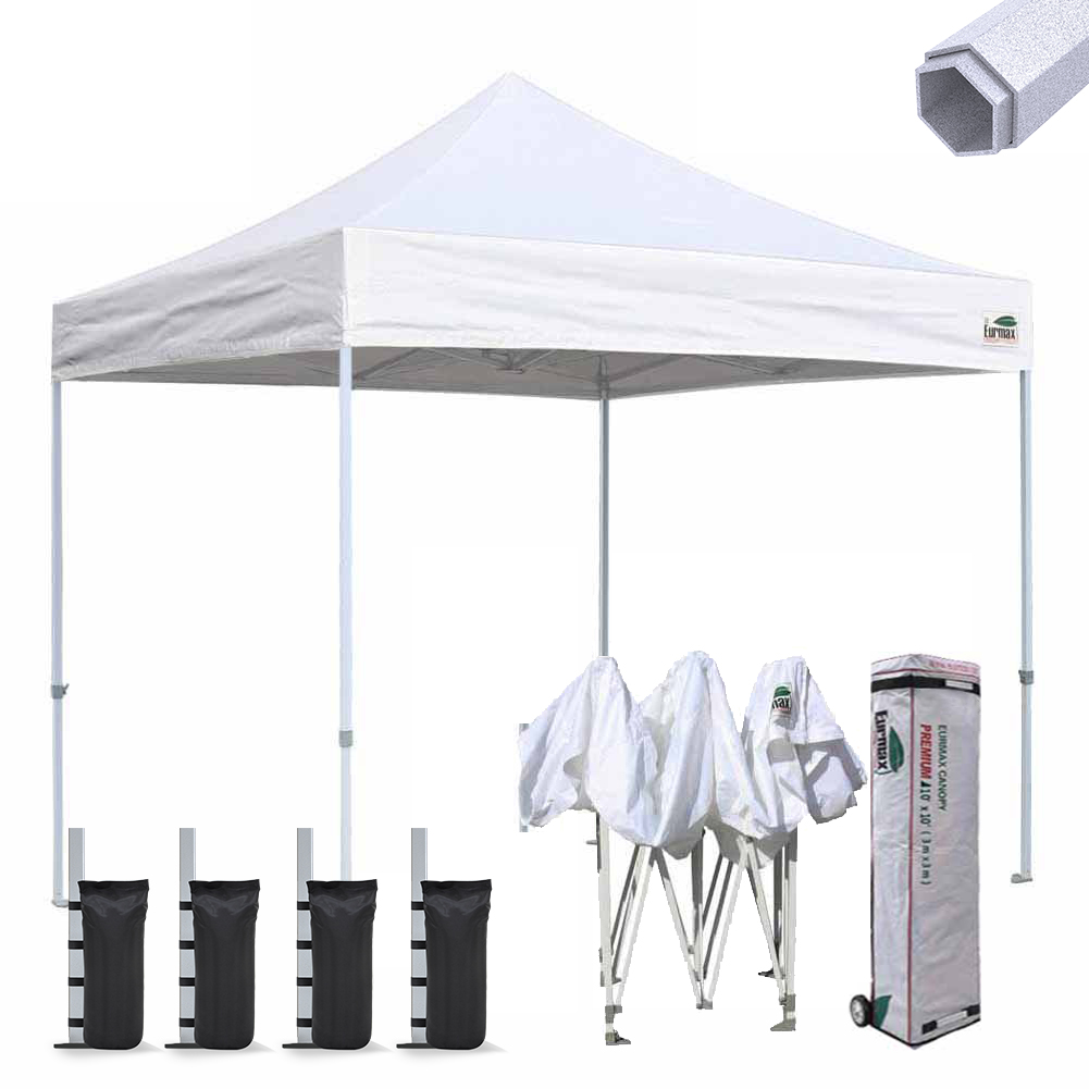 Eurmax USA Premium 10x10 Custom Canopy Full Color Imprinted Tent,Sport Canopy Booth with Your Logo Bonus Roller Bag 